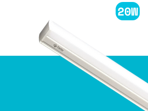 A TU Tube Light Single 20W 4 is mounted against a blue and white background.
