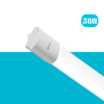 A Twint Tube Light Single 36W 4 is shown against a white and blue background, highlighting its modern LED design.